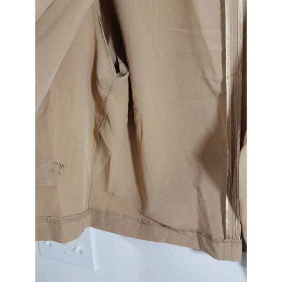 Spacegirlz Womens Tan Open Front Blazer Cropped Size 3X Polyester Blend Spandex - Picture 4 of 6